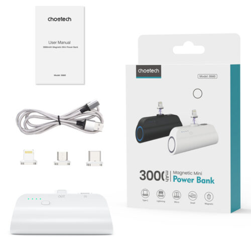 3000mAh mini power bank white (3)