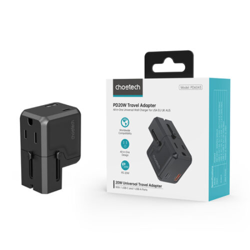 Chotech PD20W 1C+1A Travel Wall Charger (13)